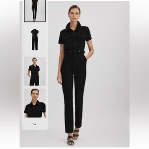 BNWOT Good American Denim Jumpsuit in Black size 0 fits small